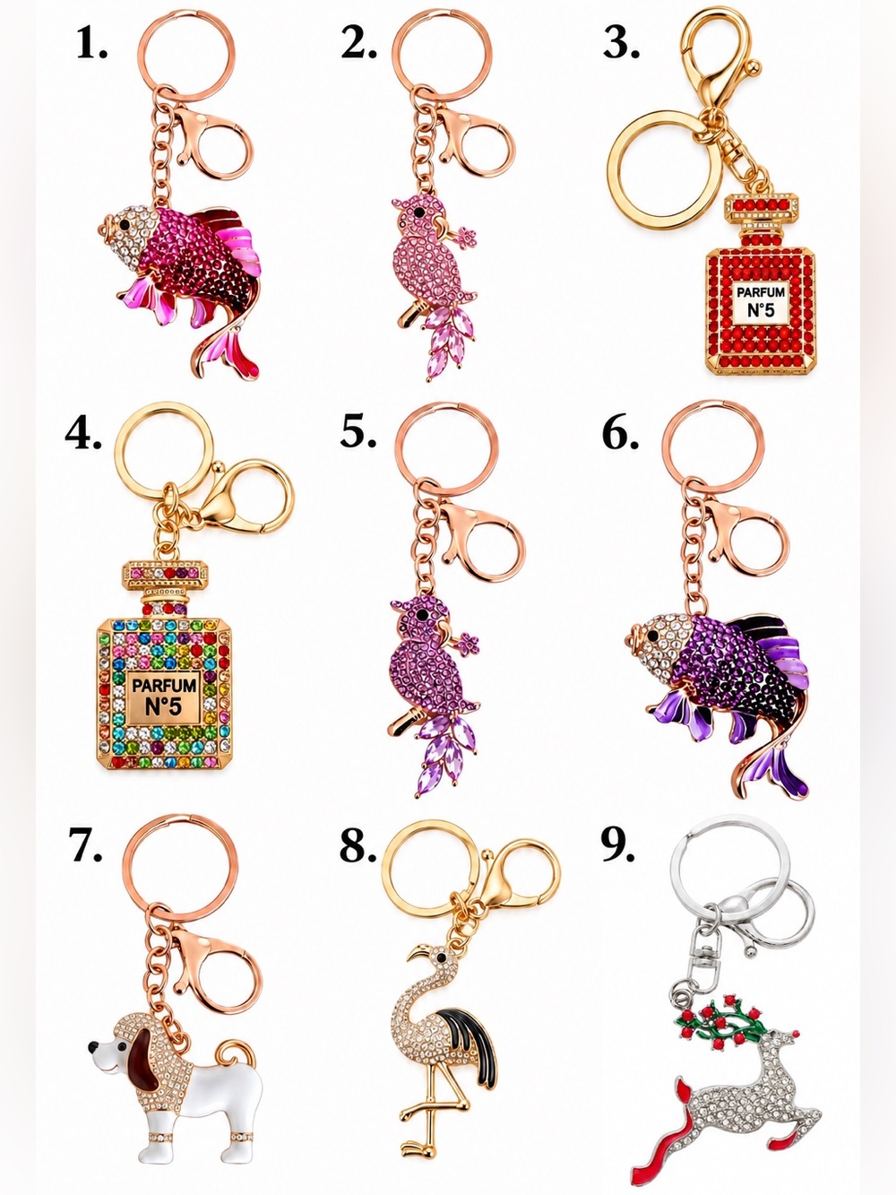 Keychains & Bag Charms GALORE! Choose Yours